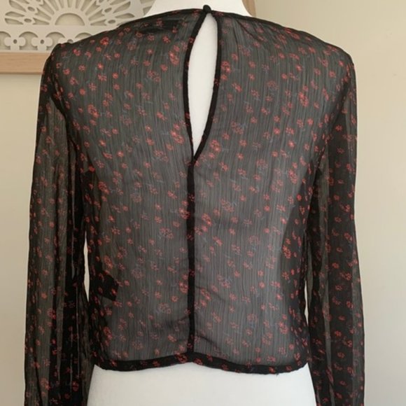 Urban Outfitters Sheer Floral Blouse - Picture 7 of 11